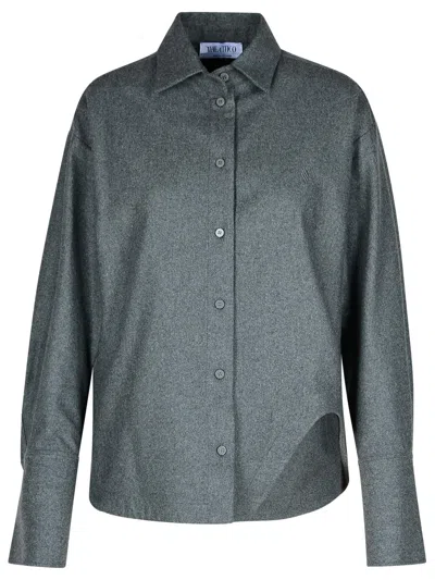 ATTICO ELIZA WOOL BLEND SHIRT