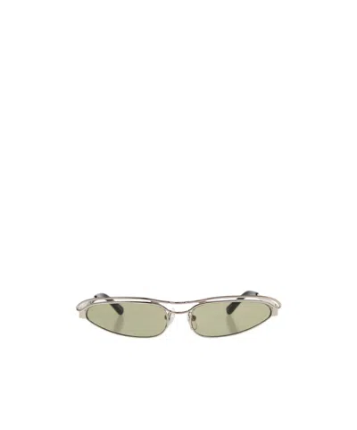 Attico Elliptical Sunglasses In Nude
