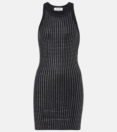 ATTICO EMBELLISHED COTTON MINIDRESS