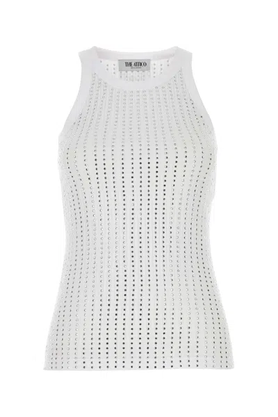 ATTICO EMBELLISHED COTTON TANK TOP