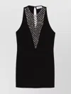 Attico Bead Embellished Mini Dress