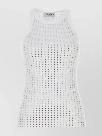 ATTICO EMBELLISHED TANK TOP COTTON SANS MANCHES