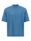 Attico Maxi Shoulder Strap T-shirt Light Blue