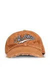 Attico Embroidered-logo Baseball Cap In Orange