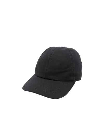 Attico Embroidered-logo Canvas Cap In Black