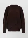 Attico Logo Embroidery Sweater Sweaters And Cardigans Brown In Brown