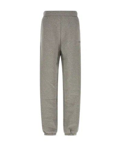 Attico Embroidered Logo Sweatpants In Gray