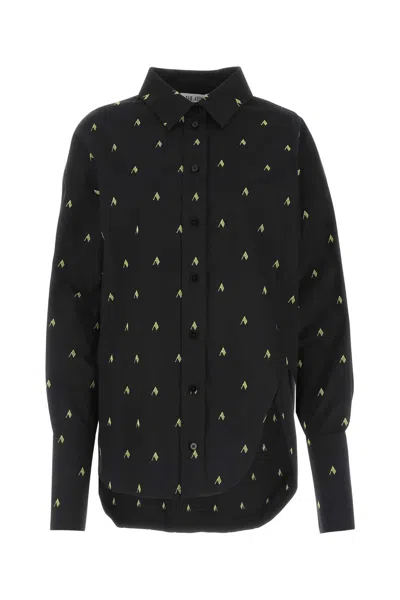 Attico Embroidered Poplin Diana Shirt In 166