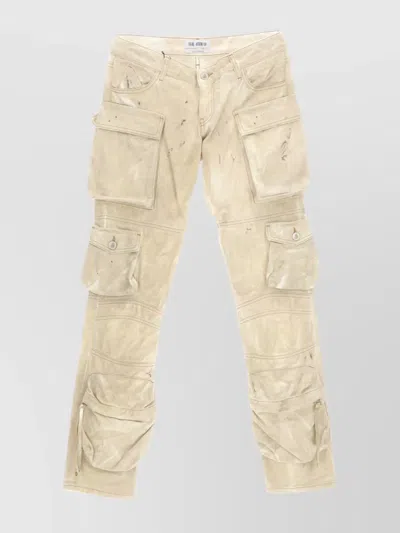 ATTICO ESSIE CARGO TROUSERS WITH REINFORCED KNEE PANELS