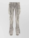 Attico Denim Trousers With Waist Belt Loops In Cream