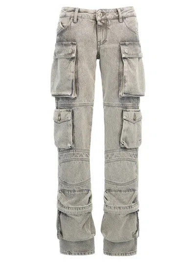 Attico 'essie' Jeans In Gray
