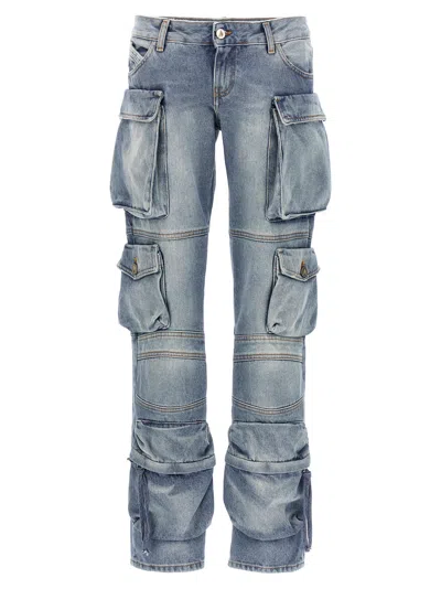 Attico Essie Jeans In Blu Denim