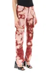 ATTICO 'ESSIE' SLIM-FIT TIE-DYE CARGO PANTS