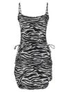 Attico Zebra Beach Cover-up In Stretch Fabric