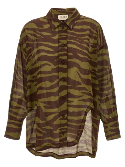 Attico Estate Meravigliosa Shirt In Brown