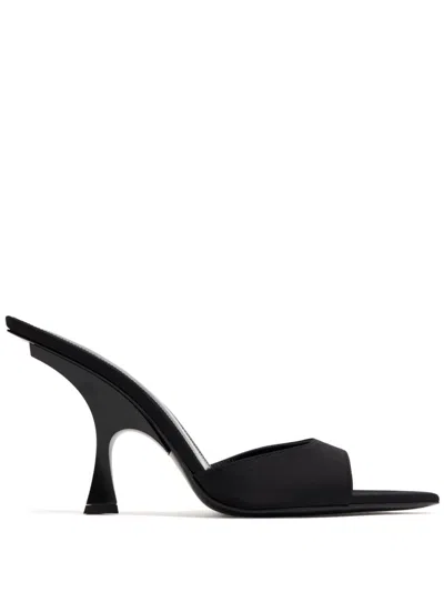 Attico Ester 100mm Mules In Black