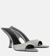 Attico Ester 95 Satin Mules In Grey