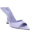 Attico The  Ester Leather Mule In Purple