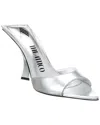 Attico Women's Ester Heel Mules In Silver