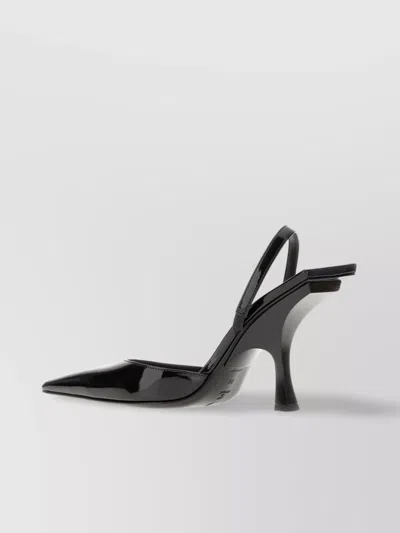 ATTICO ESTER PUMPS WITH PECULIAR CURVED HEEL
