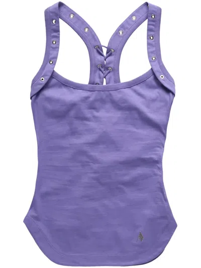 Attico Tops With Logo In Purple