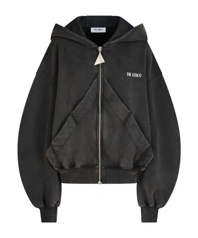 Attico Faded Black Sweatshirt