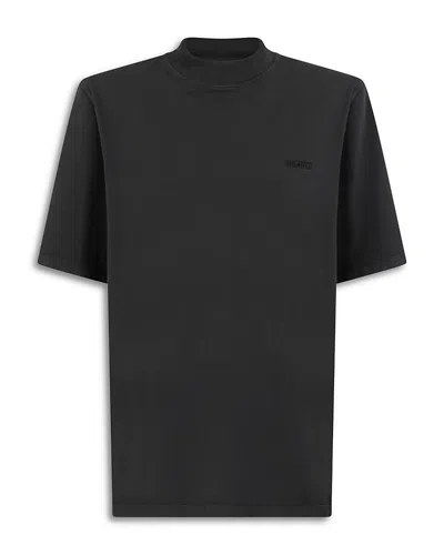 Attico Faded T-shirt In Black