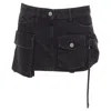 Attico Fay Cargo Pocket Mini Skirt In Multi