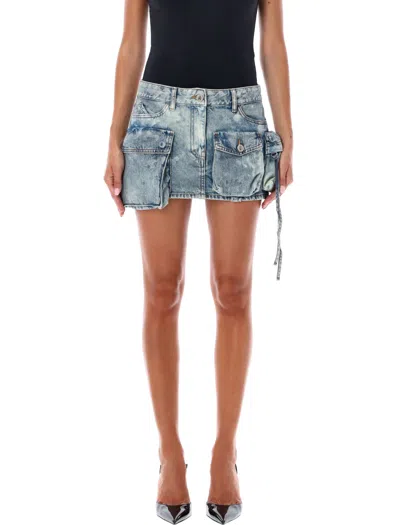 ATTICO FAY MINI CARGO SKIRT
