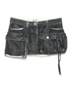 Attico Fay Cargo Mini Skirt In Azul Oscuro