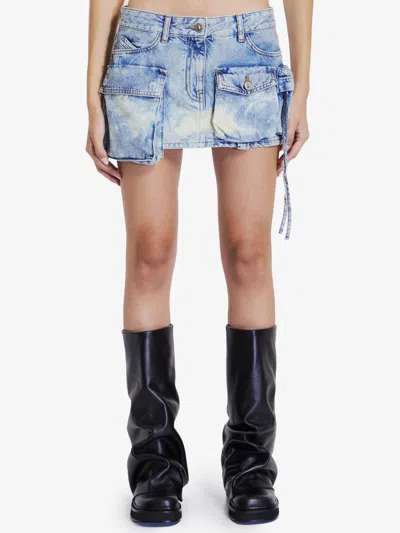Attico Fay Miniskirt In Blue
