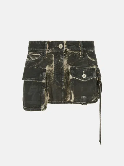 Attico The  Fay Mini Skirt In Black