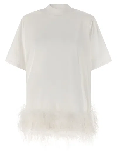 Attico Feather Dress Dresses White
