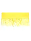 Attico Feather-embellished Waist Belt In Yellow