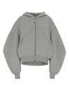 Attico Grey Cotton Sweatshirt