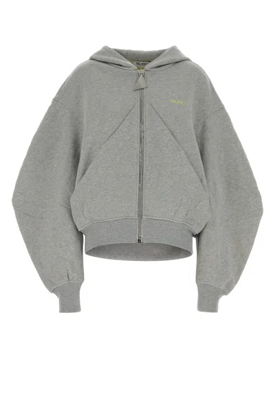 Attico Grey Cotton Sweatshirt