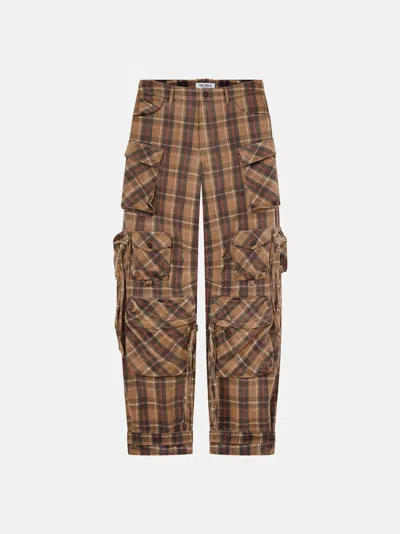 Attico ''fern'' Beige And Black Long Pant In Brown