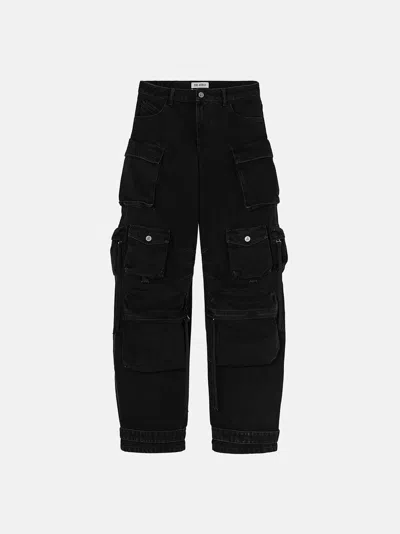 Attico Jeans With Belt Loops In Black