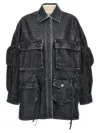 Attico 'fern' Coat In Black