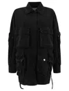 Attico Fern Oversized Cotton Canvas Jacket