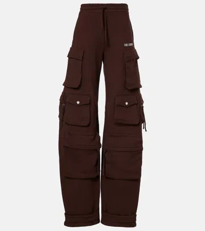 Attico Fern Cotton Fleece Cargo Pants