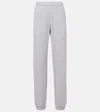 Attico Fern Cotton Sweatpants In Purple