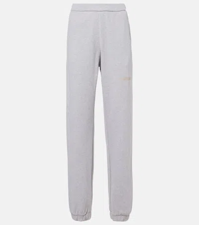 Attico Fern Cotton Sweatpants In Grey