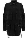 Attico Fern Oversized Cotton Canvas Jacket