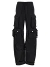 Attico Trousers Cargo Pockets Elastic Waistband