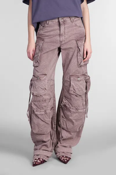 Attico Fern Pants In Rose-pink Cotton