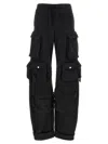 Attico Trousers Cargo Pockets Elastic Waistband