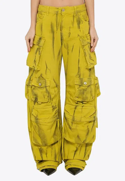 ATTICO FERN WIDE-LEG CARGO JEANS