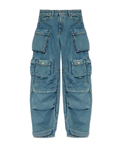 Attico Fern Wide Leg W Pockets Jeans Blue