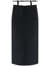 Attico Midi Skirt In Black